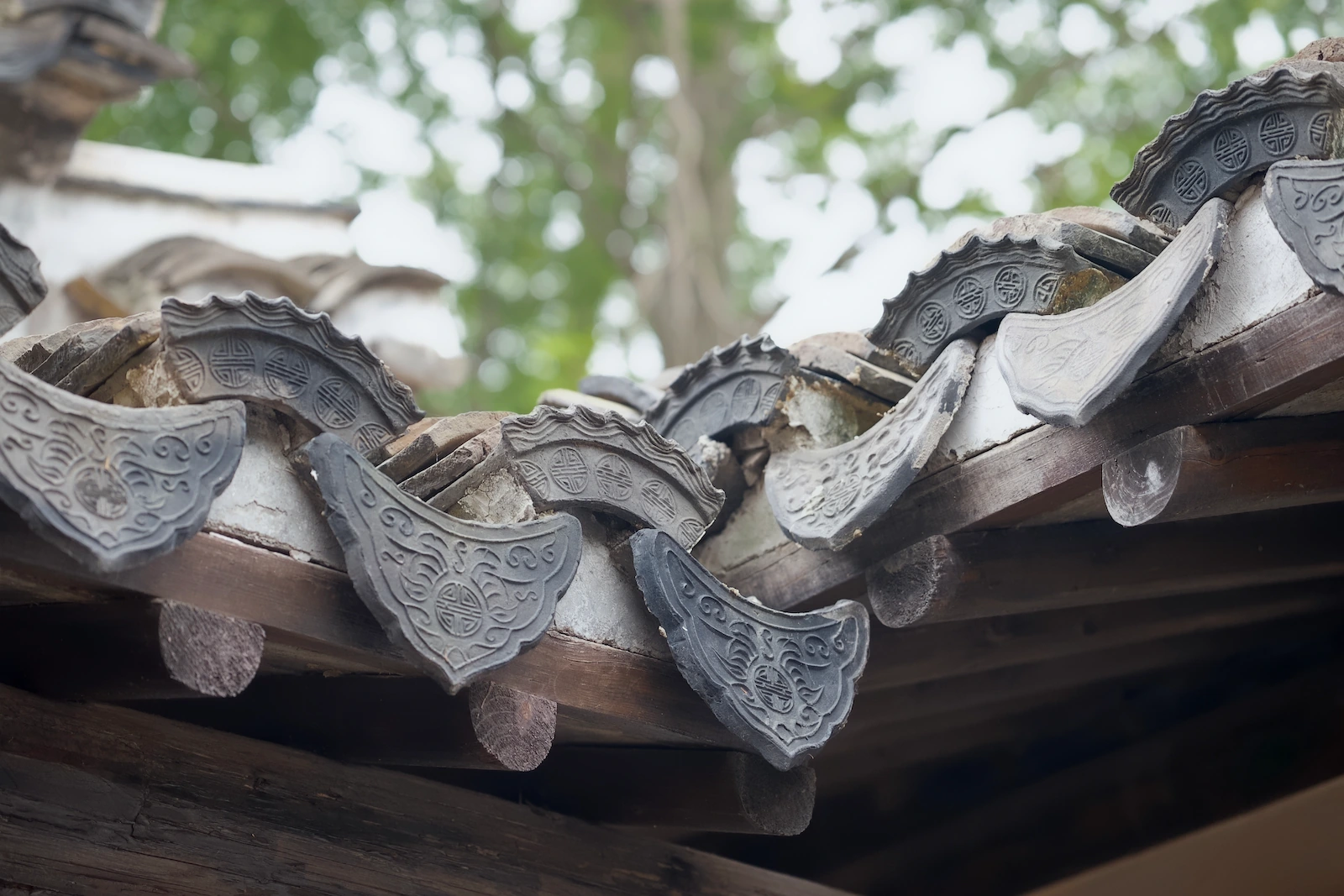 上海浦东传统民居绞圈房局部照片，候车式文化工作室口述历史项目